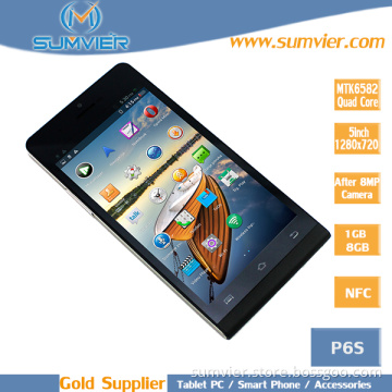 5inch Mtk6582 Quad Core Android Phone with 1280*720 IPS Screen